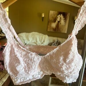 Aerie Soft Pink Lace Bralette